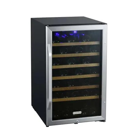 EdgeStar - 20 Inch Wide 44 Bottle Capacity Free Standing Wine Cooler with Reversible Door and LED Lighting - My Store