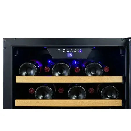 EdgeStar - 20 Inch Wide 44 Bottle Capacity Free Standing Wine Cooler with Reversible Door and LED Lighting - My Store