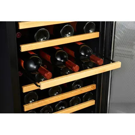 EdgeStar - 20 Inch Wide 44 Bottle Capacity Free Standing Wine Cooler with Reversible Door and LED Lighting - My Store