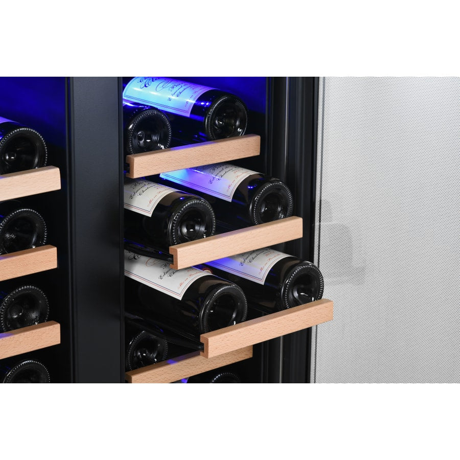EdgeStar 24 Inch Wide 36 Bottle Built-In Wine Cooler with Dual Cooling Zones and French Doors - My Store