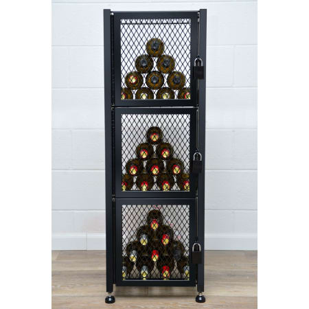 VintageView Case and Crate 48 Bottle Capacity Free Standing Wine Cabinet with Lockable Doors - My Store